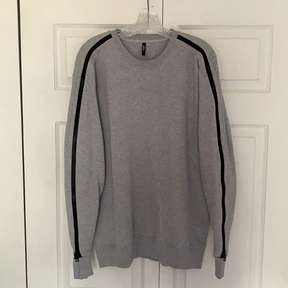 Versus Versace Sweatshirt with Zipper Logo Sleeves - Picture 2 of 6